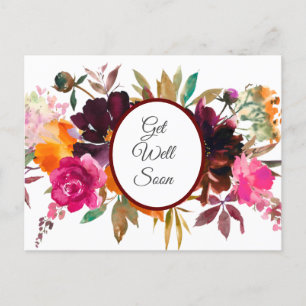 Schöne Herbstfarben Gute Besserung Postkarte