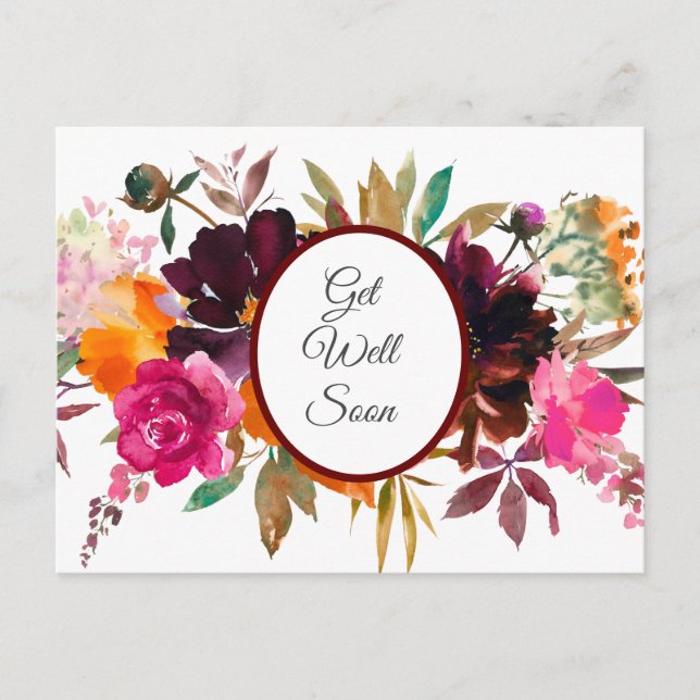 Schöne Herbstfarben werden gut Postkarte (Vorderseite)