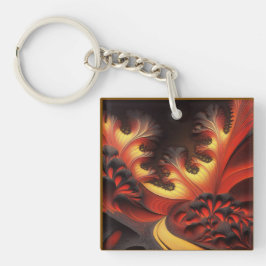 Schöne Herbstkugel gefärbt Newtonbrot Schlüsselanhänger