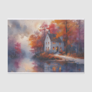 Schöne Herbstlandschaft Seidenpapier