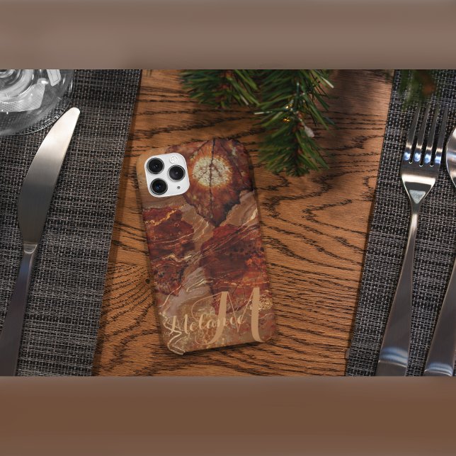 Schöne Herbstlaub Personalisiert Name Case-Mate iPhone Hülle (Von Creator hochgeladen)