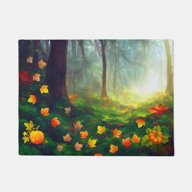 Schöne Herbstlaube Fußmatte (Vorderseite)
