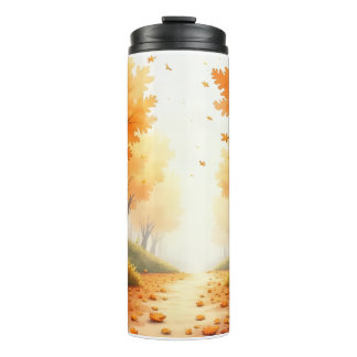 Schöne Herbstszene Thermotumbler Thermosbecher