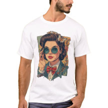 Schöne Herren Retro T-Shirts im Vintage-Stil der 1