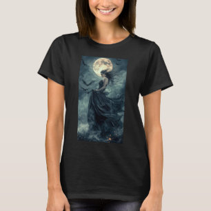 Schöne Hexe Gothic Fantasy Vampire Moonlight 1 T-Shirt