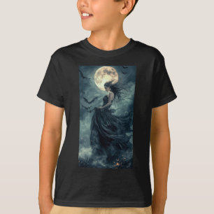 Schöne Hexe Gothic Fantasy Vampire Moonlight 1 T-Shirt