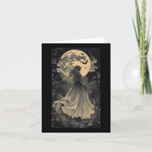Schöne Hexe Gothic Fantasy Vampire Moonlight Karte
