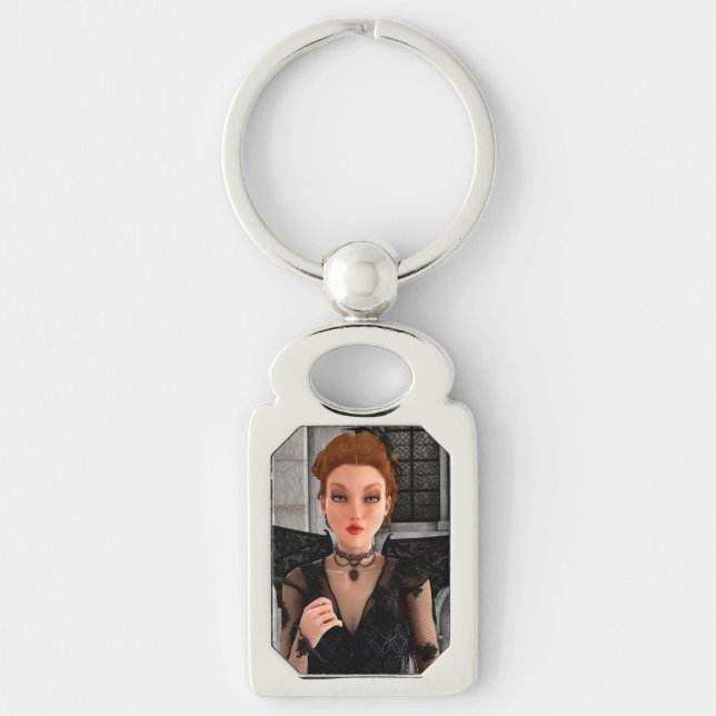 Schöne Hexe Schlüsselanhänger (Vorderseite)