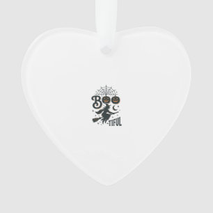 Schöne Hexen Halloween Vintage Gravur Design Ornament