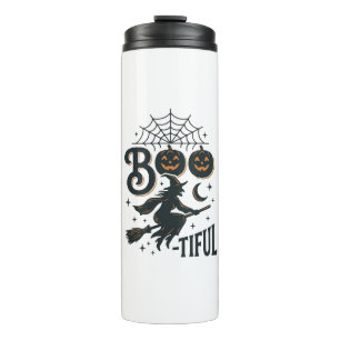 Schöne Hexen Halloween Vintage Gravur Design Thermosbecher