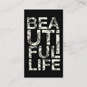 Schöne Hibiskus-Typografie des Leben-311 Visitenkarte