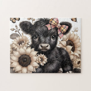 Schöne Highland-Kuh Puzzle