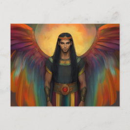 Schöne Himmelsspiritenführer Regenbogenwings Postkarte
