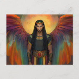 Schöne Himmelsspiritenführer Regenbogenwings Postkarte