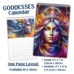 Schöne himmlische Göttinnen-Kunst - Kalender