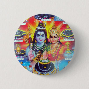 Schöne hindische Gottheiten und Göttinnen Button