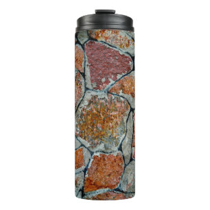 schöne Hintergrundtextur mit Steinabstrakten, Thermosbecher