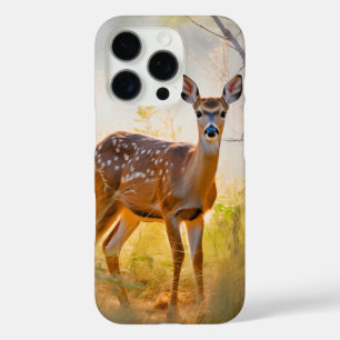 Schöne Hirsche im Waldlandschaftsdesign iPhone 16 Pro Hülle