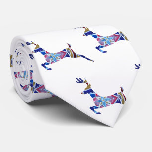 Schöne Hirsche mandala Kunst, Dichtung und Musik K Krawatte