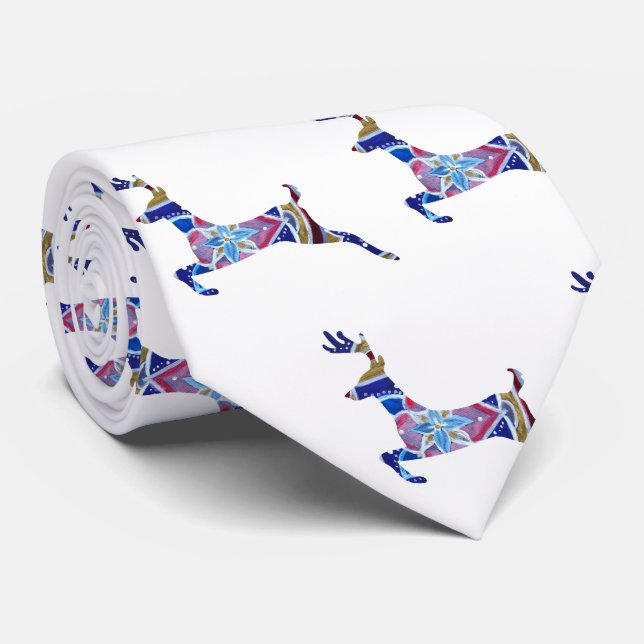 Schöne Hirsche mandala Kunst, Dichtung und Musik K Krawatte (Gerollt)