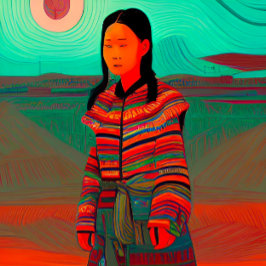 Schöne Hmong Art Wandteppich