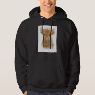 Schöne Hochland-Kuh-Kalb-Farm Land Hoodie