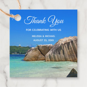 Schöne Hochzeit am Tropischen Meer Geschenkanhänger