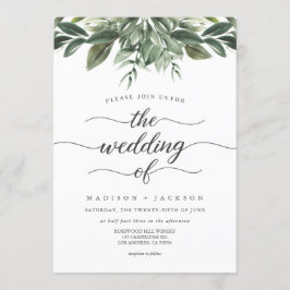 Schöne Hochzeit im Grünen Einladung