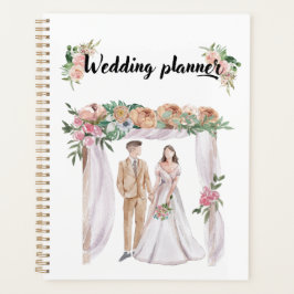 Schöne Hochzeit in Aquarellen Planer