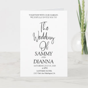 Schöne Hochzeit Karte