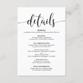 Schöne Hochzeitskarte Begleitkarte