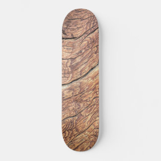 Schöne Holzfotografie tiefe natürliche Risse Skateboard