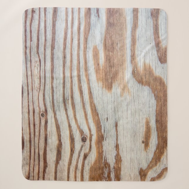 Schöne Holzmaserung oder Hintergrund abstrakt, gr Sherpadecke (Vorderseite)
