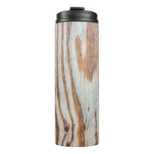 Schöne Holzmaserung oder Hintergrund abstrakt, gr Thermosbecher