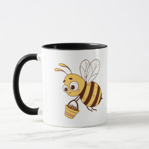 Schöne Honey-Biene mit Stil Tasse