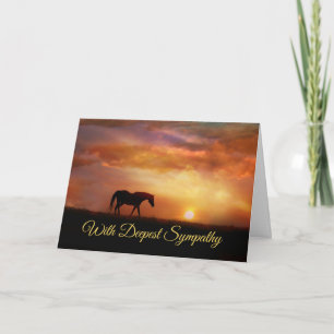 Schöne Horse Sympathy Card Karte