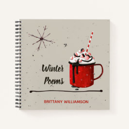 Schöne Hot Chocolate und Lebkuchen Notizbuch