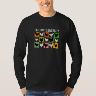 Schöne Hühner viele verschiedene Hühnerrassen F T-Shirt