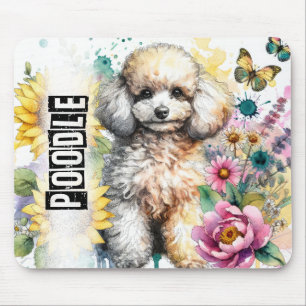 Schöne Hunde Rassen//Poodle Hund Mousepad