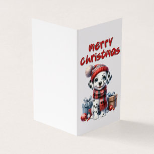 Schöne Hundeweihnachtskarte