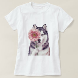 Schöne Husky-Aquarellbilder T-Shirt