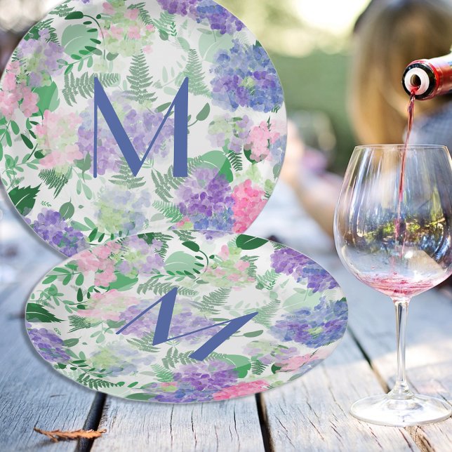 Schöne Hydrangea-Mischung Pappteller (Von Creator hochgeladen)