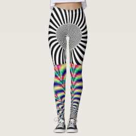 Schöne Hypnotik und Psychodelic Entwurf Leggings