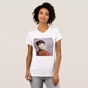 Schöne Ida B Wells Watercolor Porträt Womens T-Shirt