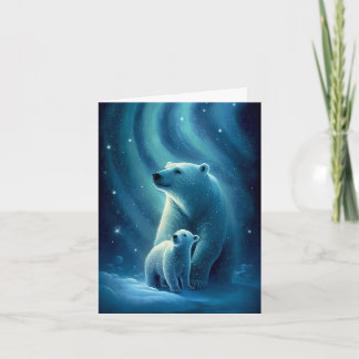 Schöne Illustration über den Eisbär und den Kürbis Karte