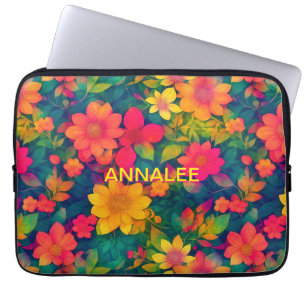 Schöne Impressionen aus der Roten Blume Laptopschutzhülle