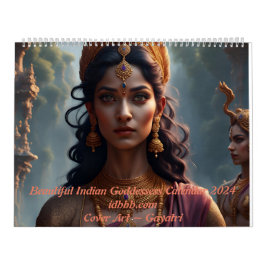 Schöne indische Goddesses 2024 Kalender