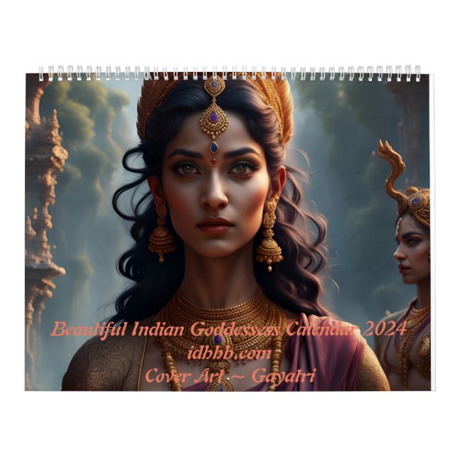 Schöne indische Goddesses 2024 Kalender (Titelbild)