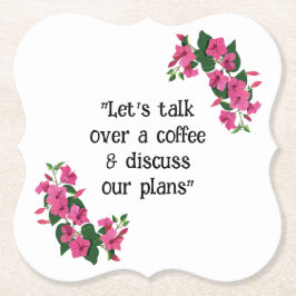 Schöne, individuell gestaltete Blumenscheibe Untersetzer