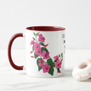 Schöne, individuelle Blumenzauberkunst Tasse